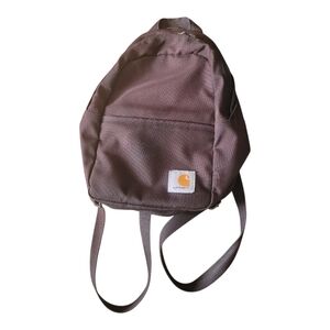 Carhartt Unisex Mini Backpack Casual Travel Bag Black Zippers Pockets Workwear